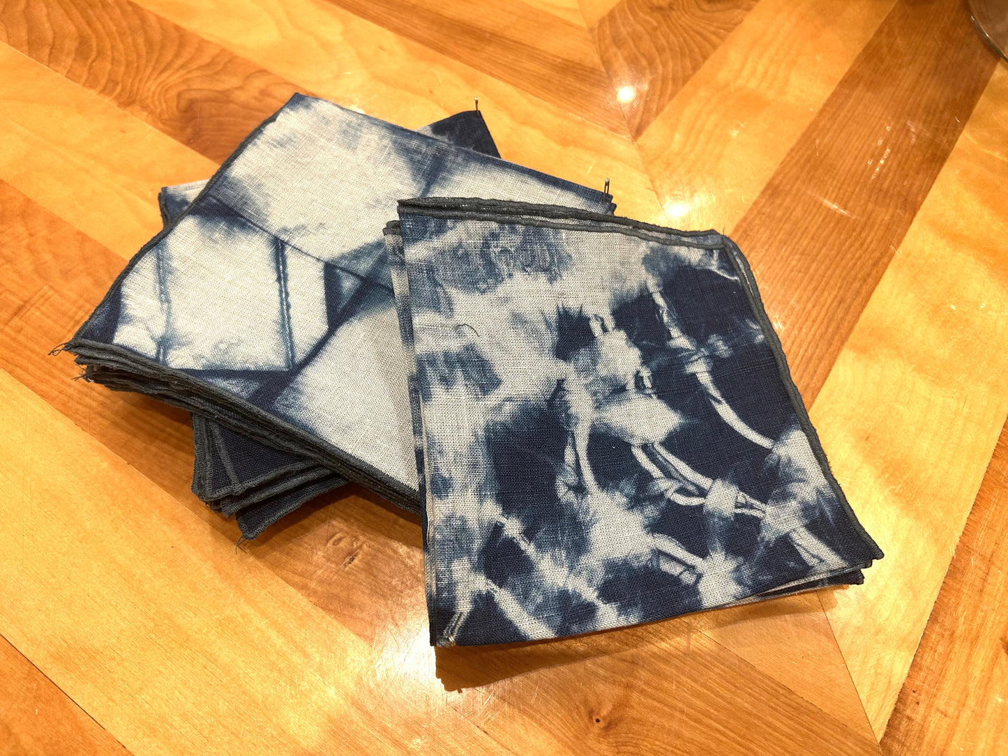 Indigo Linen Napkin Set