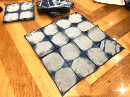 Indigo Linen Napkin Set