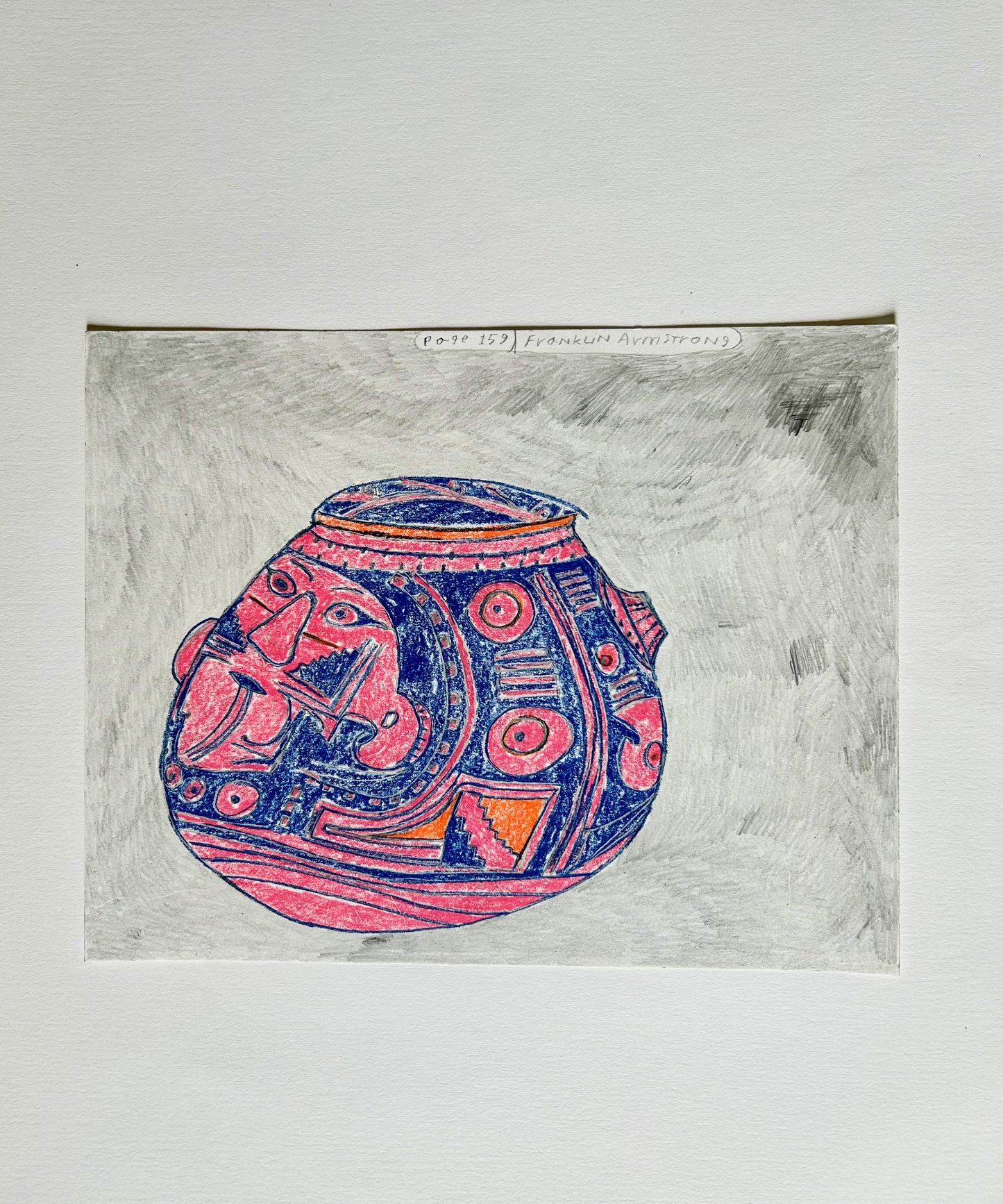 Latin American Pot, Page 159 Drawing