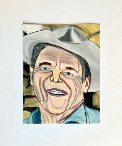 Ronald Reagan Pastel